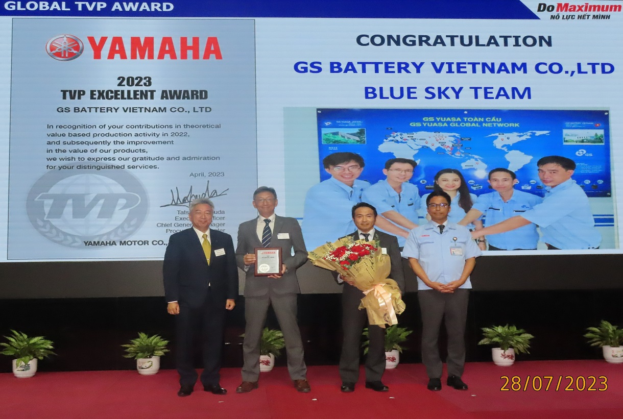 GSV WAS HONORLY AWARDED YAMAHA JAPAN FOR TVP EXCELLENT AWARD 2023