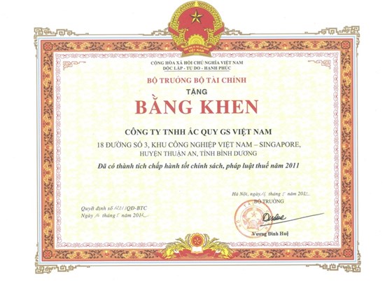 DOANH NGHIỆP CHẤP HÀNH TỐT CHÍNH SÁCH, PHÁP LUẬT THUẾ 2011