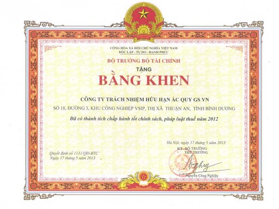 DOANH NGHIỆP CHẤP HÀNH TỐT CHÍNH SÁCH, PHÁP LUẬT THUẾ 2012