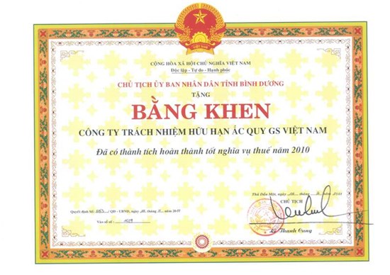 DOANH NGHIỆP CHẤP HÀNH TỐT CHÍNH SÁCH, PHÁP LUẬT THUẾ 2010