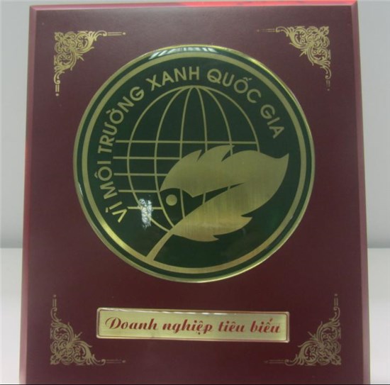 DOANH NGHIỆP TIÊU BIỂU VÌ MÔI TRƯỜNG XANH QUỐC GIA