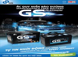 Công Ty TNHH Ắc Quy GS Việt Nam ra mắt dòng sản phẩm mới. GS Platinum - Ắc quy miễn bảo dưỡng dùng cho xe ô tô.