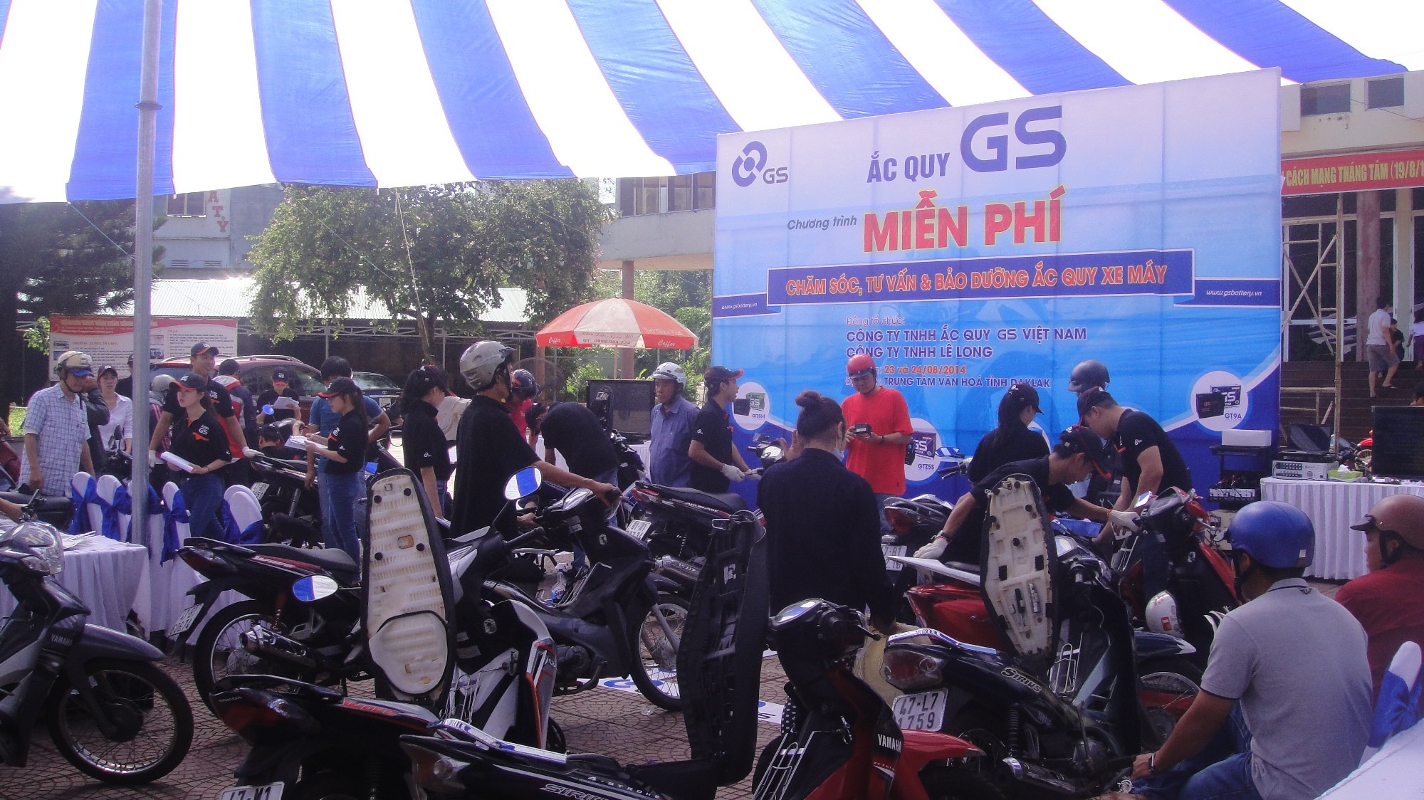 GSV TỔ CHỨC CHƯƠNG TRÌNH “CHĂM SÓC, TƯ VẤN VÀ BẢO DƯỠNG ẮC QUY XE MÁY” TẠI ĐAK LAK