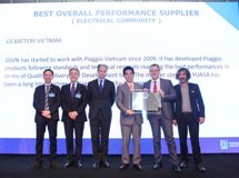 GSV AWARDED WITH “BEST OVERALL PERFORMANCE SUPPLIER” IN 2014 FROM PIAGGIO