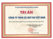 ẮC QUY GS ỦNG HỘ CHƯƠNG TRÌNH “TẾT VÌ NGƯỜI NGHÈO” NĂM 2017