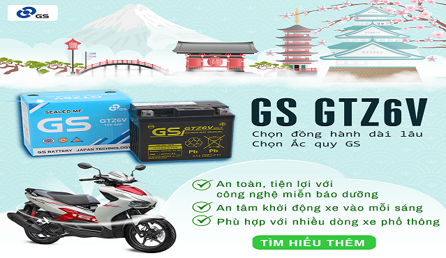 Ắc quy GS – Năng lượng bền bỉ cho khởi động xe máy