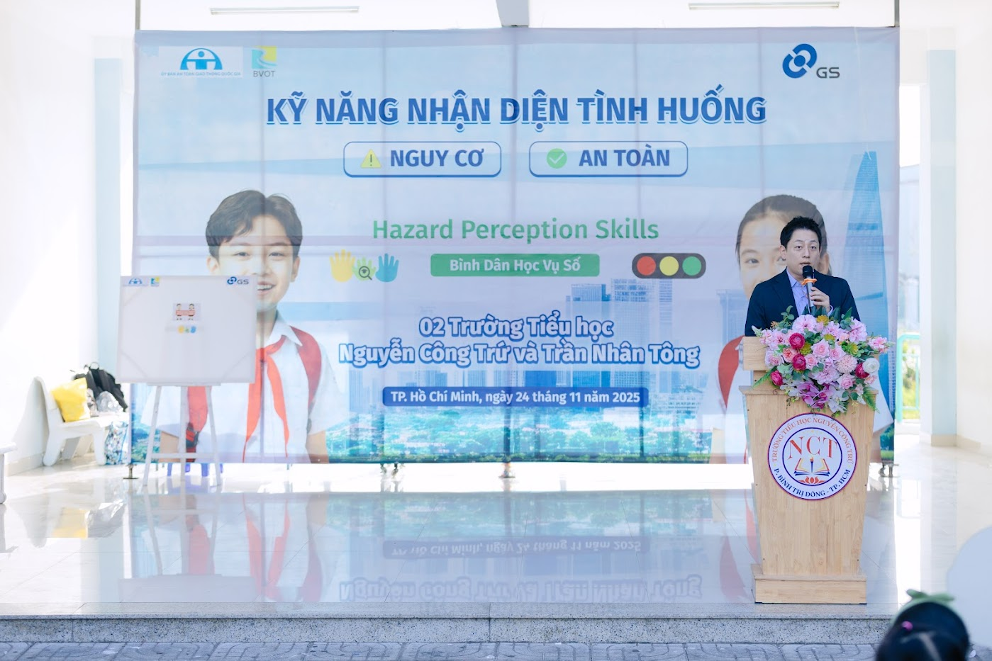 Ắc quy GS đồng hành cùng Chương trình “Nhận diện tình huống nguy cơ - an toàn” tại hai trường tiểu học ở Tp Hồ Chí Minh