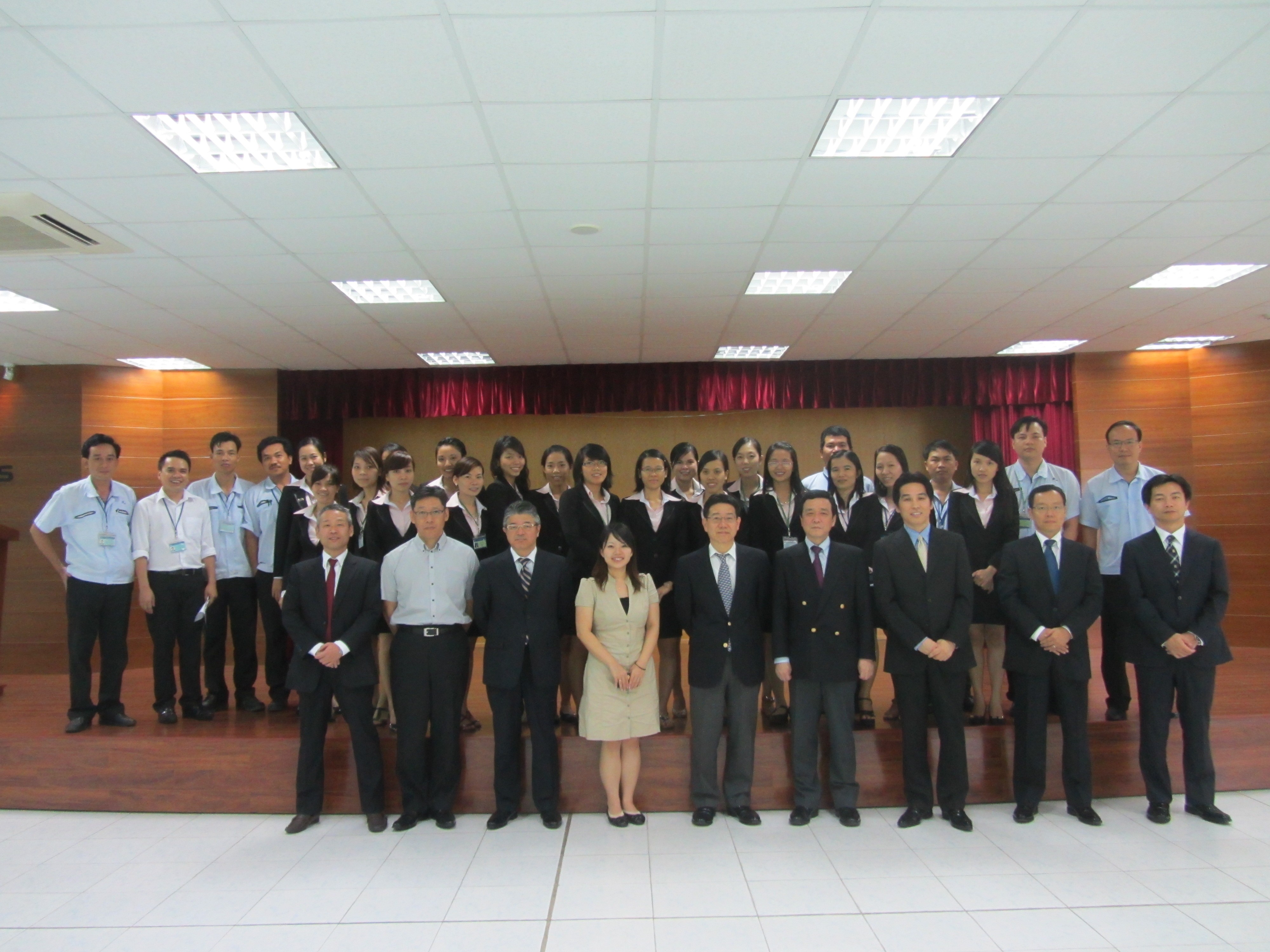 Visitors delegation of GS-Yuasa International Corporation, GS Battery Taiwan Co,Ltd., Mitsubishi Corporation to GS Battery VietNam Co, Ltd.