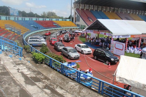 Hơn 300 xe đã tham gia trong 2 ngày 17 và 18.8